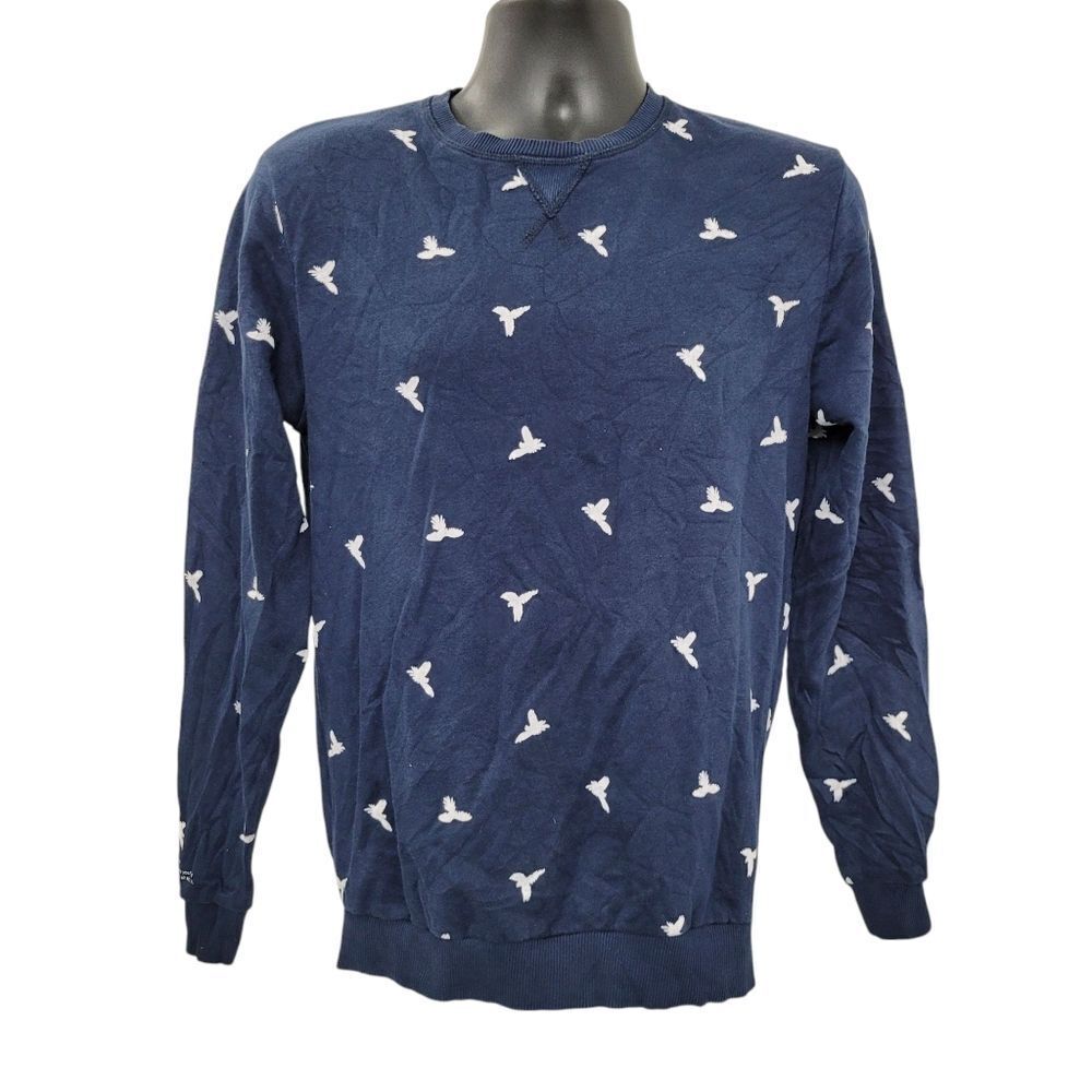 2/$20 Denim & Flower Ricky Singh Crewneck Navy Blue Sweatshirt Top Size: Small